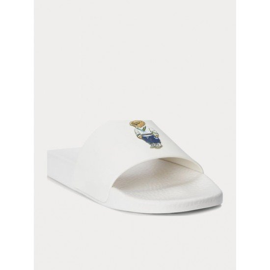 Ralph Lauren  unisex Slides Λευκά