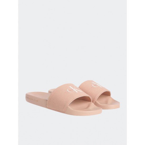 Calvin Klein Slides σε Καφέ Χρώμα