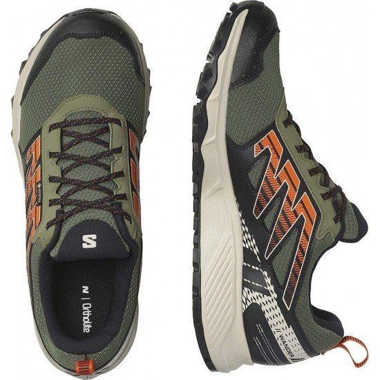 SalomonWander GTX Ανδρικά Αθλητικά Παπούτσια Trail Running Πράσινα Αδιάβροχα με Μεμβράνη Gore-Tex
