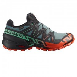 SalomonSpeedcross 6 Gtx Ανδρικά Αθλητικά Παπούτσια Trail Running Αδιάβροχα με Μεμβράνη Gore-Tex North Atlantic / Black / Cherry Tomato