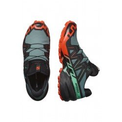 SalomonSpeedcross 6 Gtx Ανδρικά Αθλητικά Παπούτσια Trail Running Αδιάβροχα με Μεμβράνη Gore-Tex North Atlantic / Black / Cherry Tomato