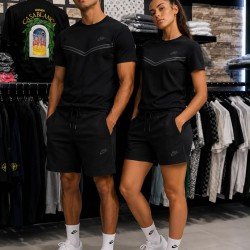 Nike Tech Fleece unisex   Μαύρο Καλοκαιρινό Σέτ