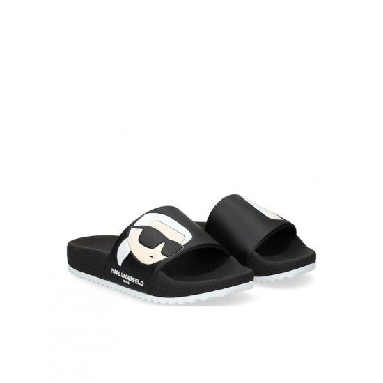 Karl Lagerfeld unisex  Σαγιονάρες Μαύρες